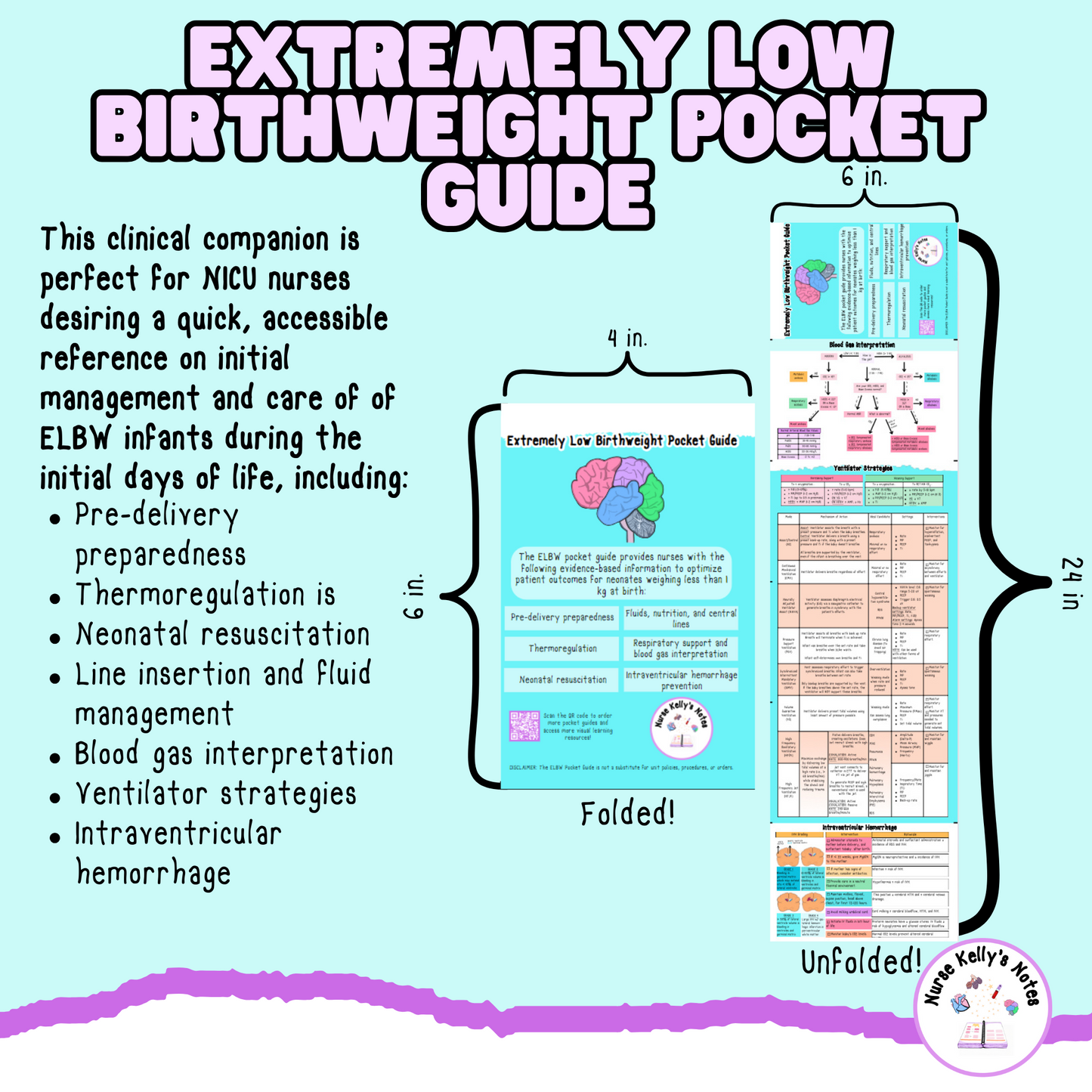 Extremely Low Birthweight Pocket Guide | NICU Nursing Reference for Students, New-to-Specialty Nurses, Preceptors, and Experienced RNs