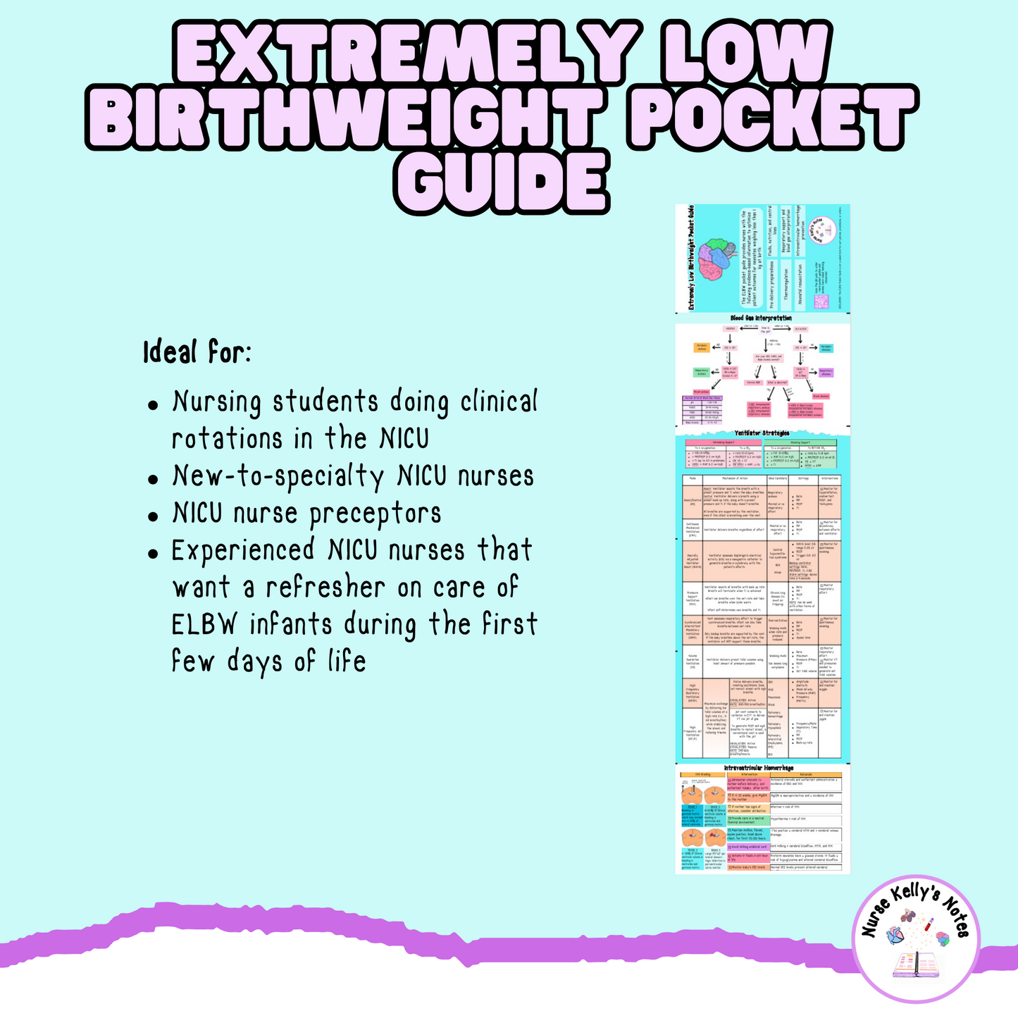 Extremely Low Birthweight Pocket Guide | NICU Nursing Reference for Students, New-to-Specialty Nurses, Preceptors, and Experienced RNs