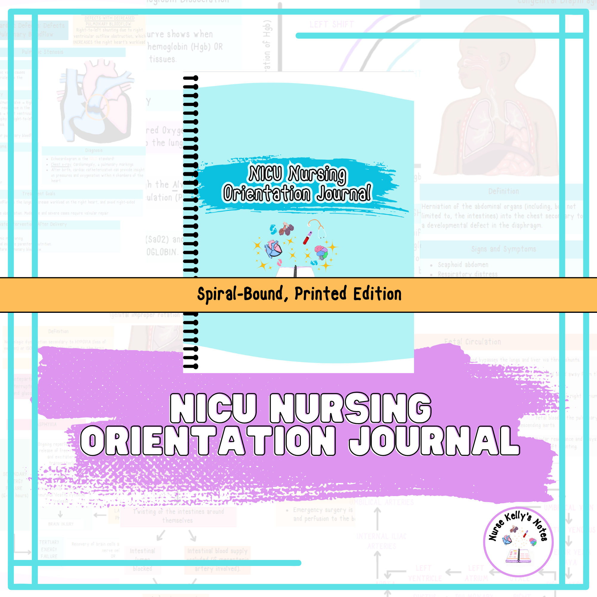 NICU Nursing Orientation Journal (Hard-Copy Spiral Bound): Resources f ...