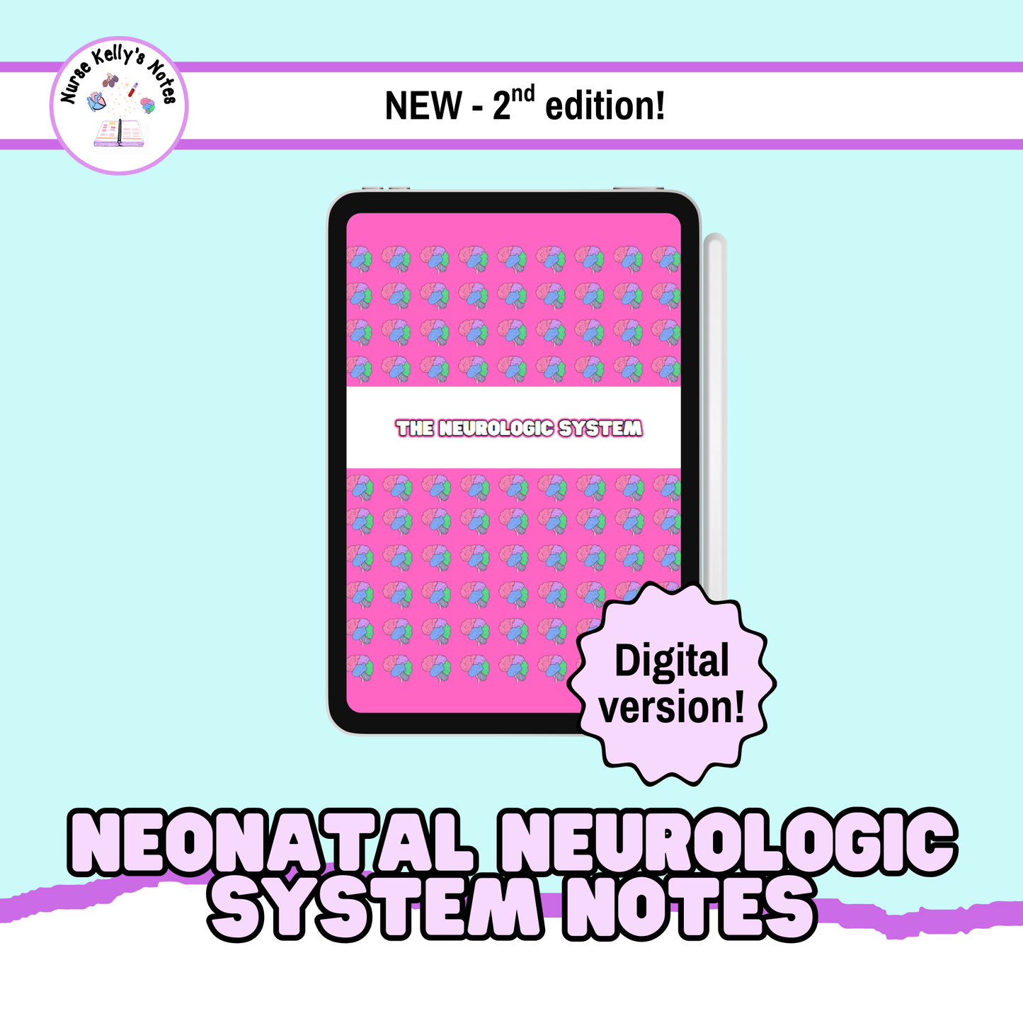 Newborn Neurologic Notes: Instant Download | Visual Learning Resource, Study Guide, Survival Guide, Masterclass for NICU RNs