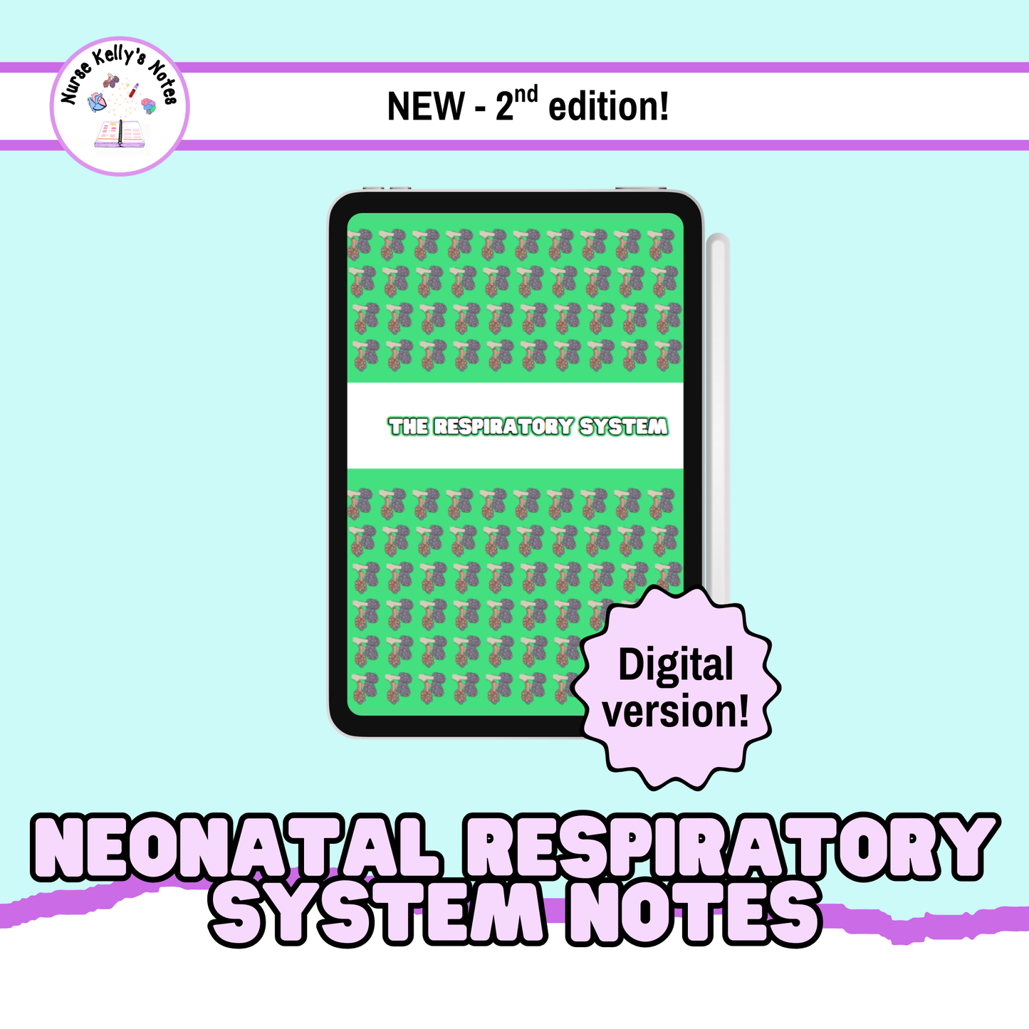 Newborn Respiratory Bundle: Instant Digital Download | Visual Learning Resource, Study Guide, Survival Guide, Masterclass for NICU RNs