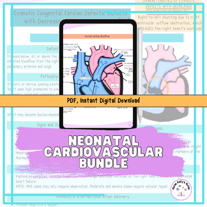 Newborn Cardiovascular Bundle | Study Guides for RNs and Nursing Students