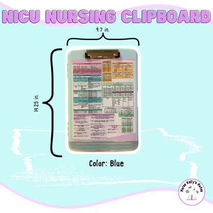 Neonatal ICU Storage Clipboard | Resources for NICU Nurses and Nursing Students