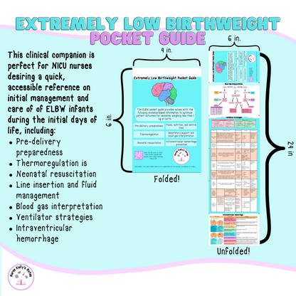 Extremely Low Birthweight Pocket Guide | NICU Nursing Reference for Students, New-to-Specialty Nurses, Preceptors, and Experienced RNs