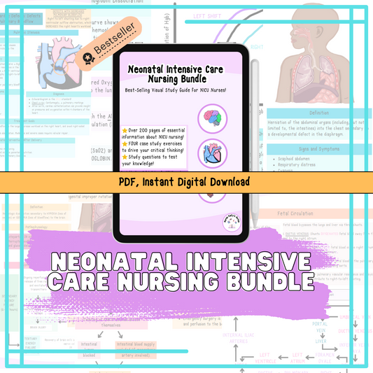 Nurse Kelly's Notes Neonatal Intensive Care Nursing Bundle E-BOOK: Visual Learning Resources for NICU RNs/Students