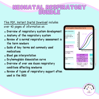 Newborn Respiratory Bundle | Study Guides for NICU RNs and Nursing Students