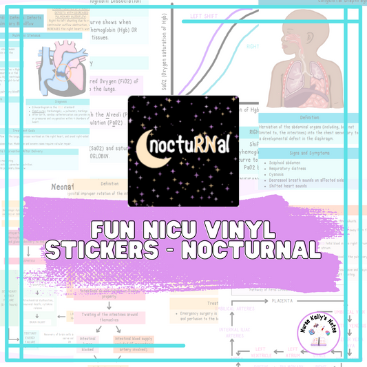 NICU Nurse Sticker - noctuRNal